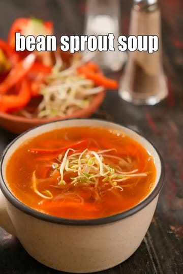 Bean Sprout Soup, Capsicum, Onion and Bean Sprouts Soup