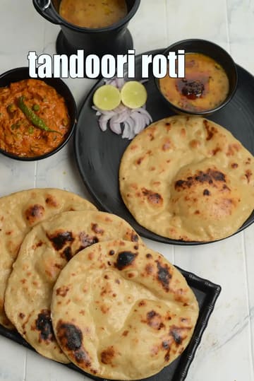 Tandoori Roti Recipe (Atta Tandoori Roti On Tava)