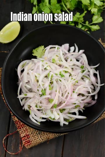 onion salad recipe | raw onion salad | healthy onion salad with lemon juice and green chillies | heart friendly onion salad prevent clots in the arteries |