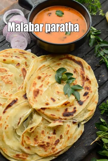 Malabar Paratha Recipe (Kerala Parotta)