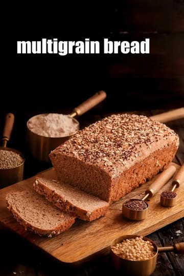 Multigrain Bread Recipe (Homemade Multigrain Bread In India)
