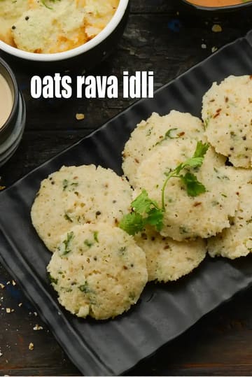 Oats Rava Idli Recipe (Instant Oats Rava Idli)