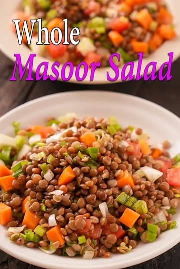 Whole Masoor Salad Recipe