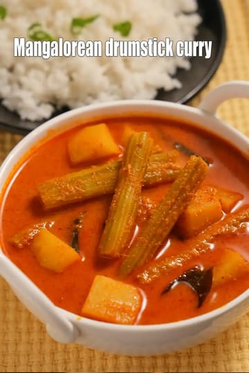 Drumstick Curry Recipe (Mangalorean Style Drumstick Curry)