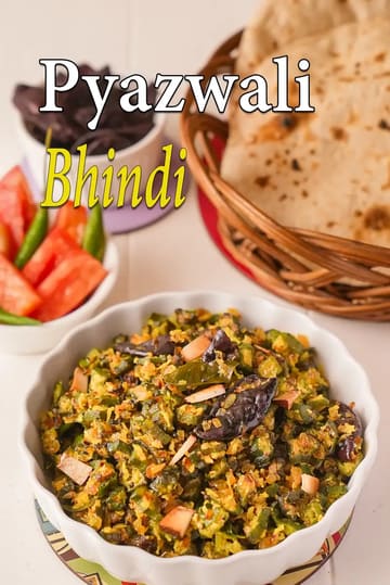Pyazwali Bhindi Recipe (Konkani Style Kokum Bhindi)