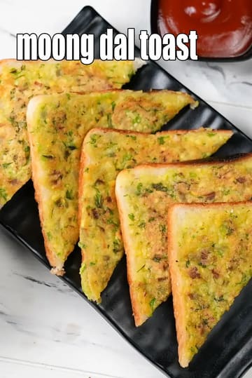 Moong Dal Toast Recipe (Indian Moong Toast)