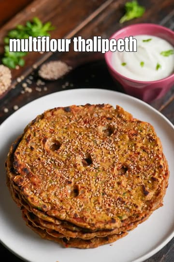 Multiflour Thalipeeth Recipe (Healthy Multigrain Thalipeeth)