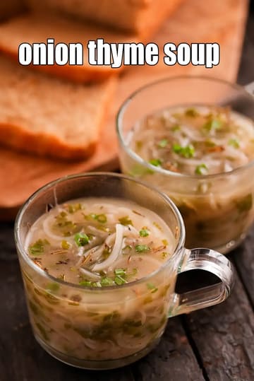 Onion Thyme Soup Recipe (Low Calorie Onion Soup)