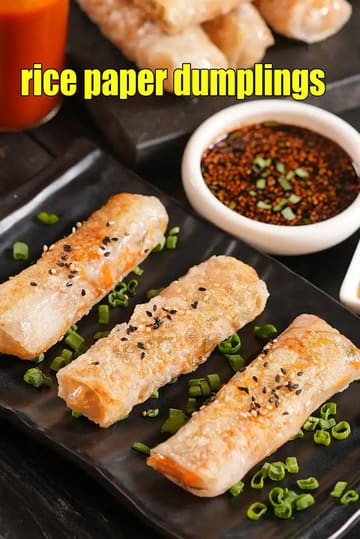 Rice Wrapper Vegetable Rolls With Sweet Sauce Recipe
