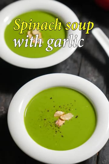 Spinach Soup With Garlic Recipe