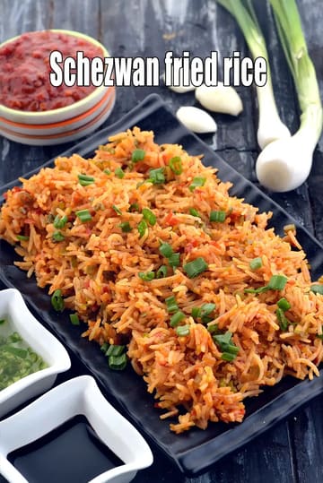 Schezwan Fried Rice Recipe (Schezwan Fried Rice)