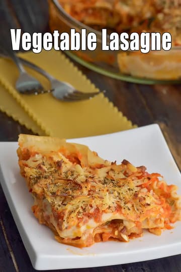 Vegetable Lasagna Recipe (Lasagne Indian Style)