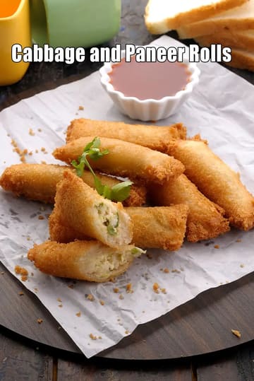 Cabbage and Paneer Rolls