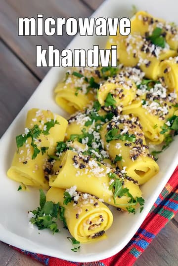 microwave khandvi recipe | Gujarati khandvi recipe in microwave |
