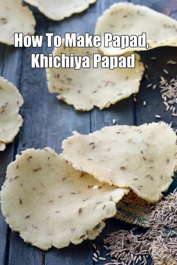 How To Make Papad, Khichiya Papad