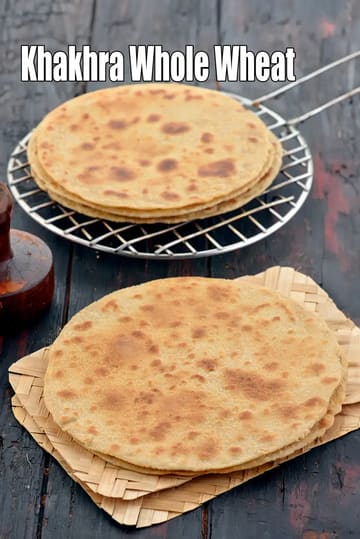 Whole Wheat Khakhra Recipe (Gujarati Whole Wheat Khakhra)