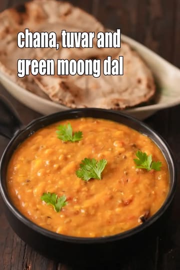 Chana Recipe (Tuvar And Green Moong Dal)
