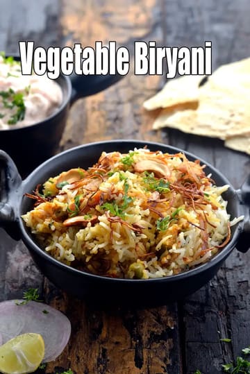 Vegetable Biryani Recipe (Desi Biryani)