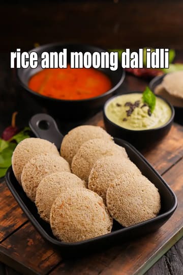 Rice And Moong Dal Idli Recipe