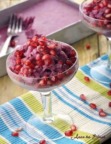 Anar Ka Slush Recipe (Pomegranate Slush)