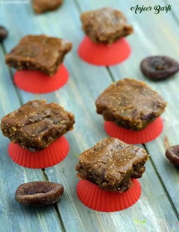 Anjeer Barfi Recipe (Easy Fig/ Anjeer Barfi)