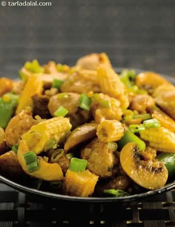 Baby Corn And Soya Stir-Fry Recipe