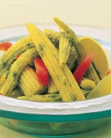Baby Corn Phudina ( Healthy Starter ) Recipe