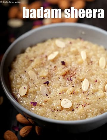 Badam Sheera Recipe (Badam Ka Halwa)