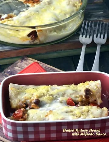 Baked Kidney Beans With Alfredo Sauce Recipe