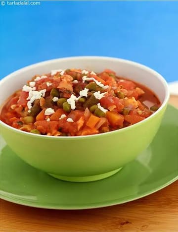 Baked Vegetable Jalfrazie (Low Calorie Healthy Cooking) Recipe