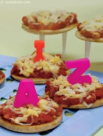 Bhakhri Pizza ( Finger Foods For Kids ) Recipe