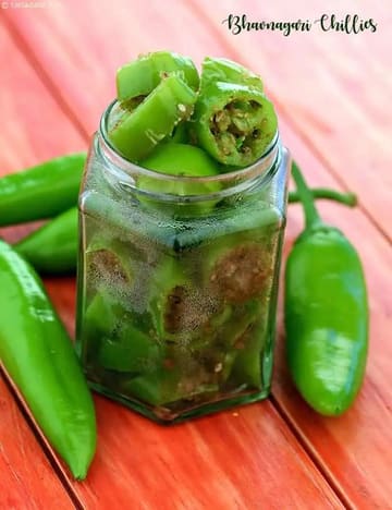 Bhavnagari Chillies ( Faraal ) Recipe
