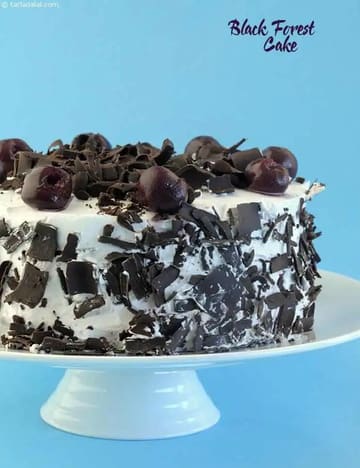 Eggless Black Forest Cake Recipe (Black Forest Cake)