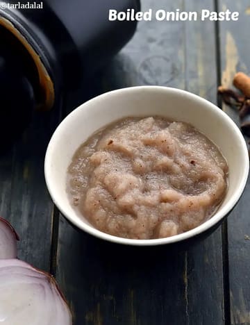 Boiled Onion Paste Recipe (Indian Onion Paste)