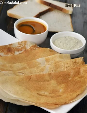 Bread Dosa Recipe (Instant Bread Dosa)