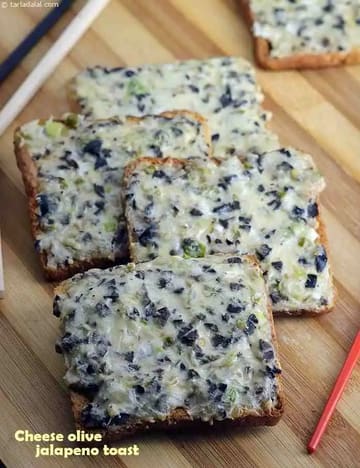 Cheese Recipe (Olive And Jalapeno Toast)