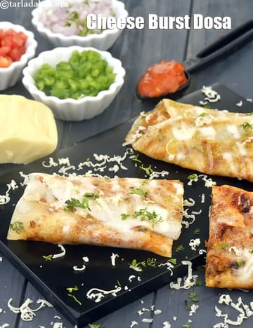 Cheese Burst Dosa Recipe (Cheese Burst Dosa Rolls)