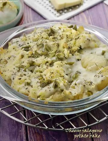 Cheesy Jalapeno Potato Bake Recipe