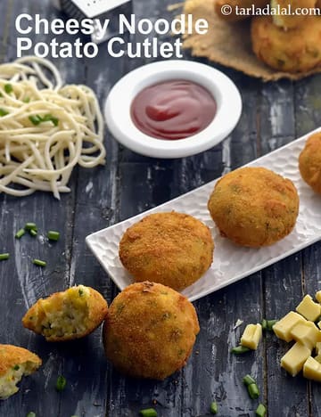 Cheese Noodles Potato Cutlet Recipe