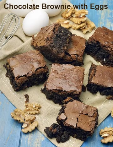 Chocolate Brownie With Eggs Recipe
