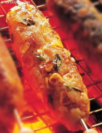 Corn And Potato Kebabs Recipe (Sizzler Recipes)