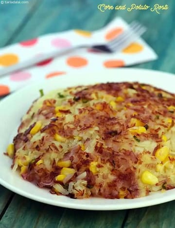 Corn And Potato Rosti Recipe (Healthy Recipes)