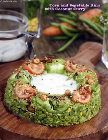 Corn And Vegetable Ring With Coconut Curry Recipe