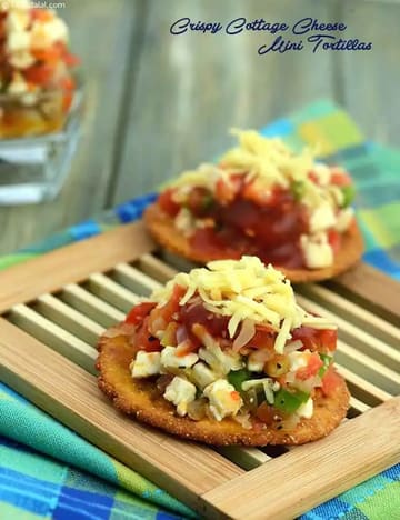Crispy Cottage Cheese Mini Tortillas Recipe
