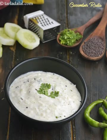 Cucumber Raita, Kakdi ka Raita, Kheera Raita