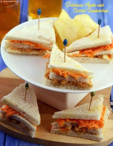 Delicious Apple And Carrot Sandwiches Recipe