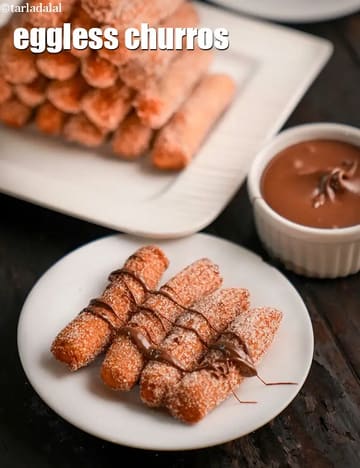 Eggless Churros Recipe (Cinnamon Sugar Churros)