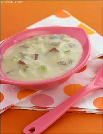 Fruits with Custard ( Baby and Toddler Recipe)