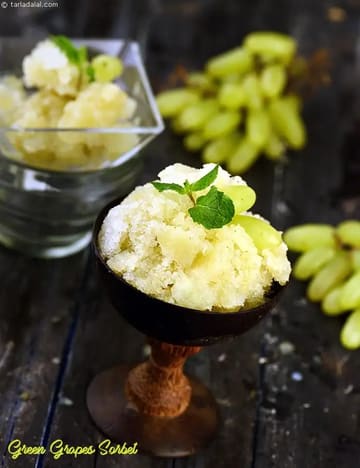 Green Grapes Sorbet Recipe