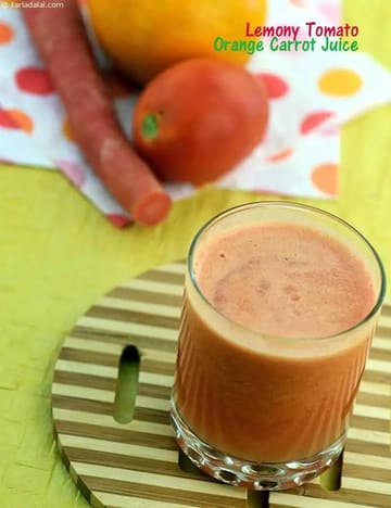 Lemony Tomato, Orange and Carrot Juice